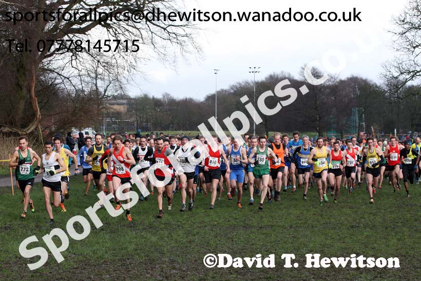 Senior mens Northern Cross Country Champs., Witton Park, Blackburn. Photo: David T. Hewitson/Sports for All Pics